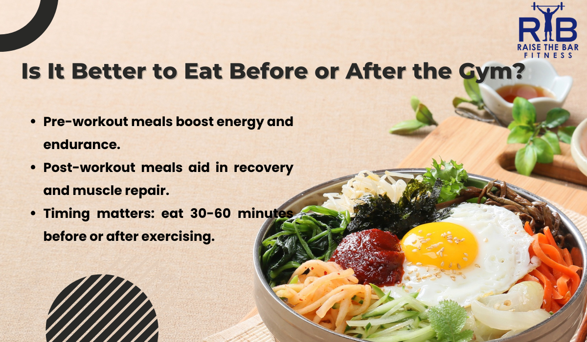 Is It Better to Eat Before or After the Gym? | RTB Fitness